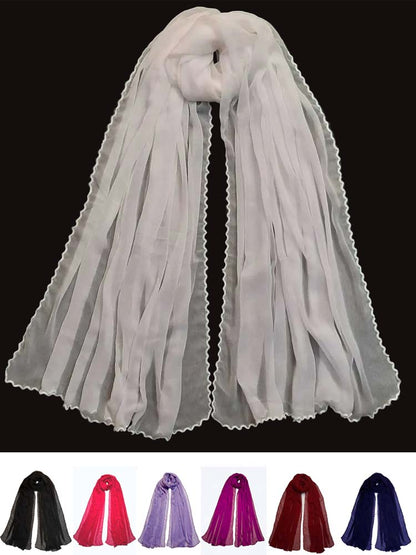 Qureshia Work Chiffon Dupatta  - ZD60