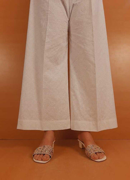 Self Print Palazo - White - ZT208