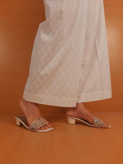 Self Print Palazo - White - ZT311