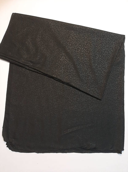 Self Print Shawl / Chaddar - Swiss Lawn - Black