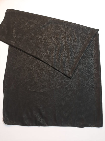 Self Print Shawl / Chaddar - Swiss Lawn - Black