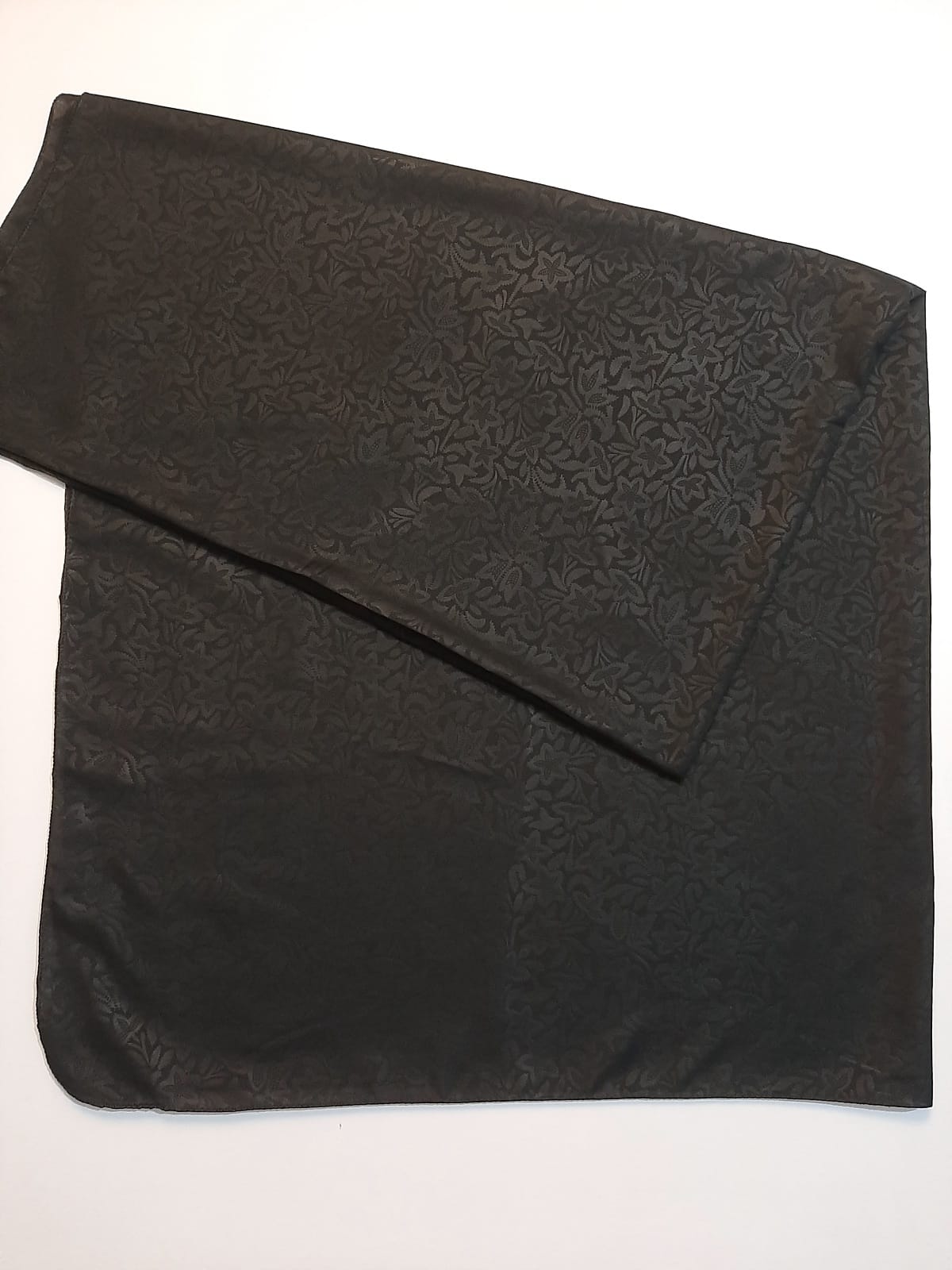 Self Print Shawl / Chaddar - Swiss Lawn - Black