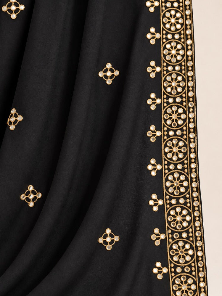 Mirror chaddar online in Pakistan with traditional mirror work and embroidered border for ladies