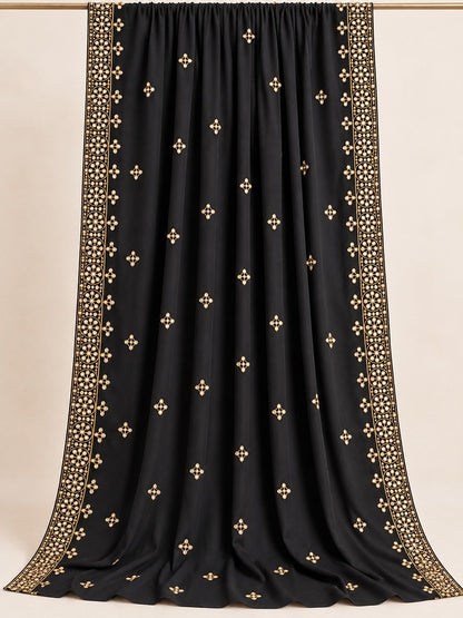 Mirror chaddar online in Pakistan with traditional mirror work and embroidered border for ladies