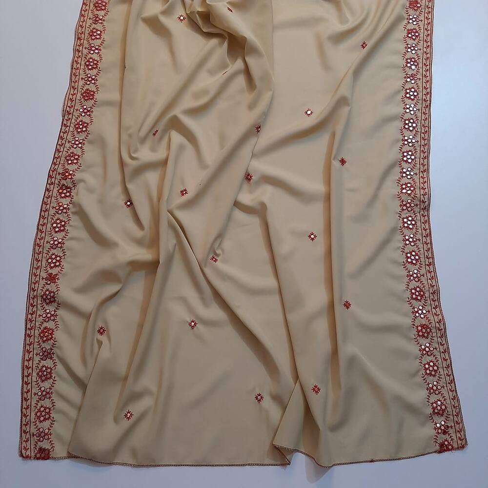 Embroided Swiss Lawn Chaddar Summer Shawl - SH17