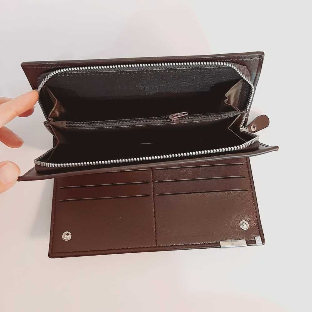 Soft Leather Wallet - Chocolate Brown - W12