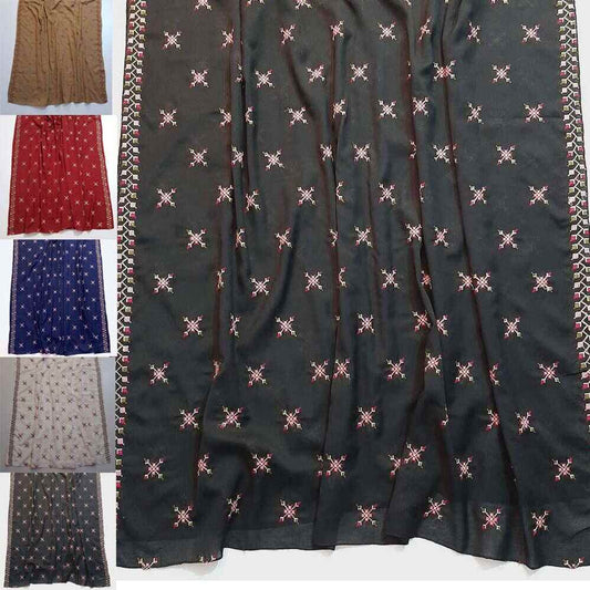 Embroided Swiss Lawn Summer Shawl - SH143