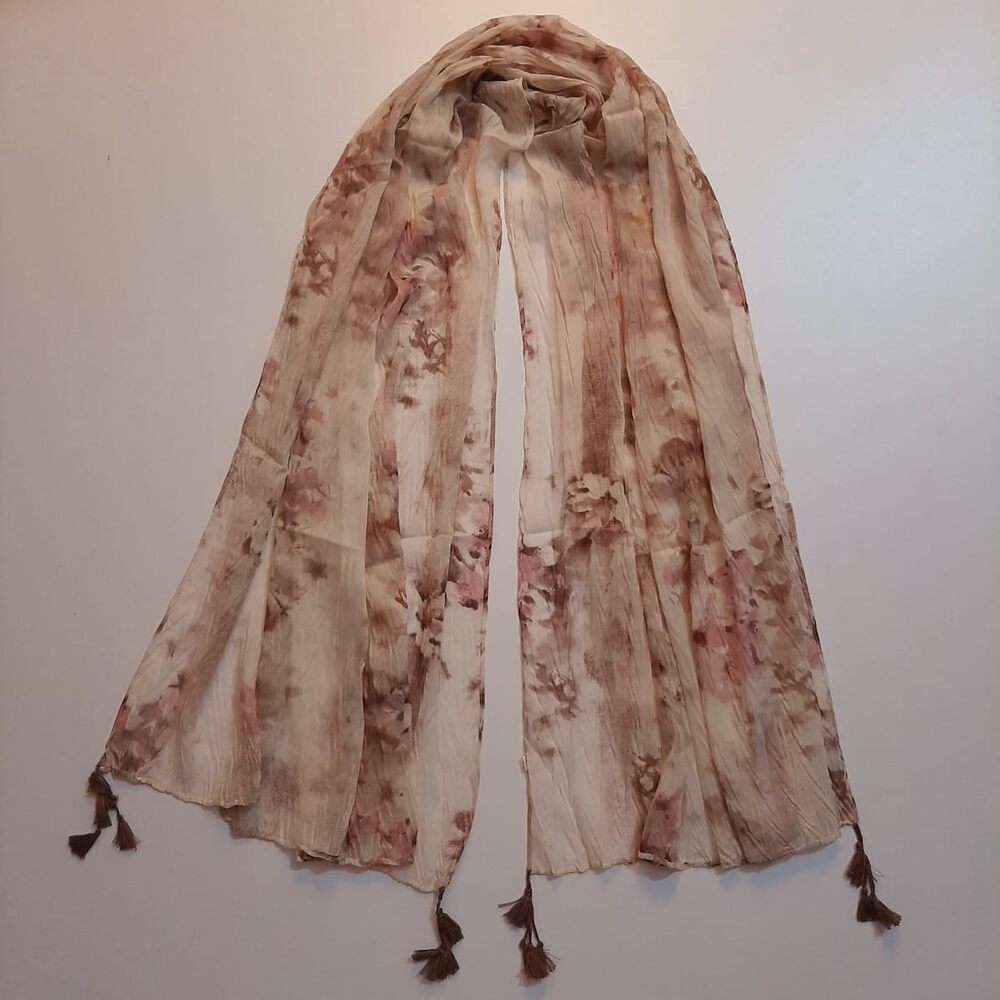 Tie and dye lawn stole  – ZSC22