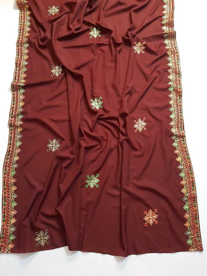 Embroided Swiss Lawn Chaddar Summer Shawl -  SH53