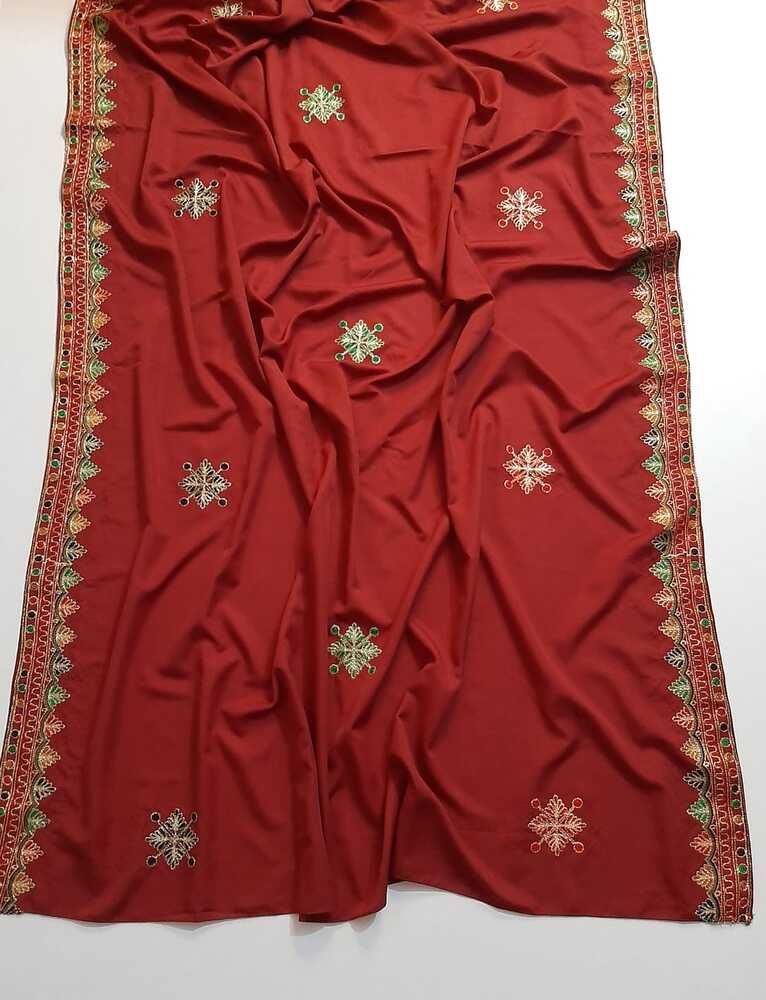 Embroided Swiss Lawn Chaddar Summer Shawl -  SH53