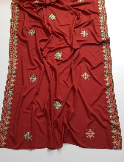 Embroided Swiss Lawn Chaddar Summer Shawl -  SH53