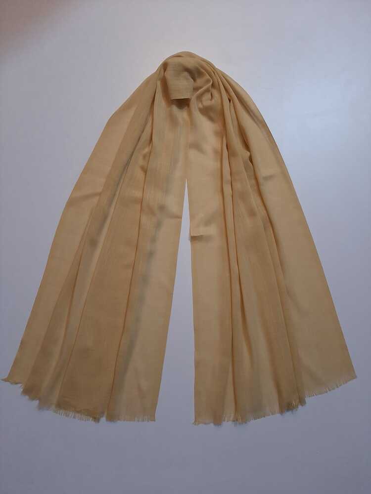 Turkish Lawn Scarf Stole – Beige – ZSC28