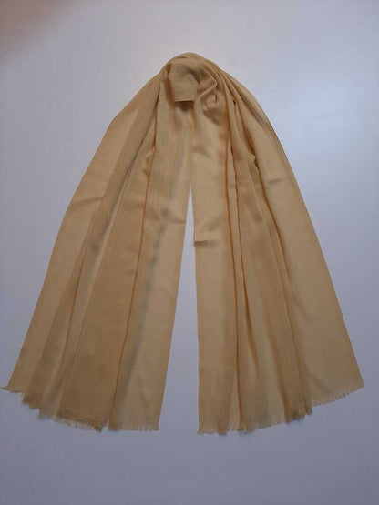 Turkish Lawn Scarf Stole – Beige – ZSC28