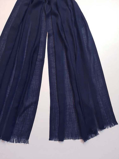 Turkish Lawn Scarf Stole – Navy – ZSC28