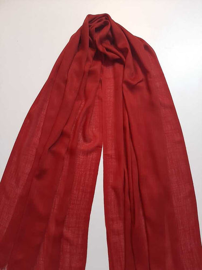 Turkish Lawn Scarf Stole – Red – ZSC28