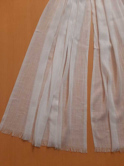 Turkish Lawn Scarf Stole – White – ZSC28