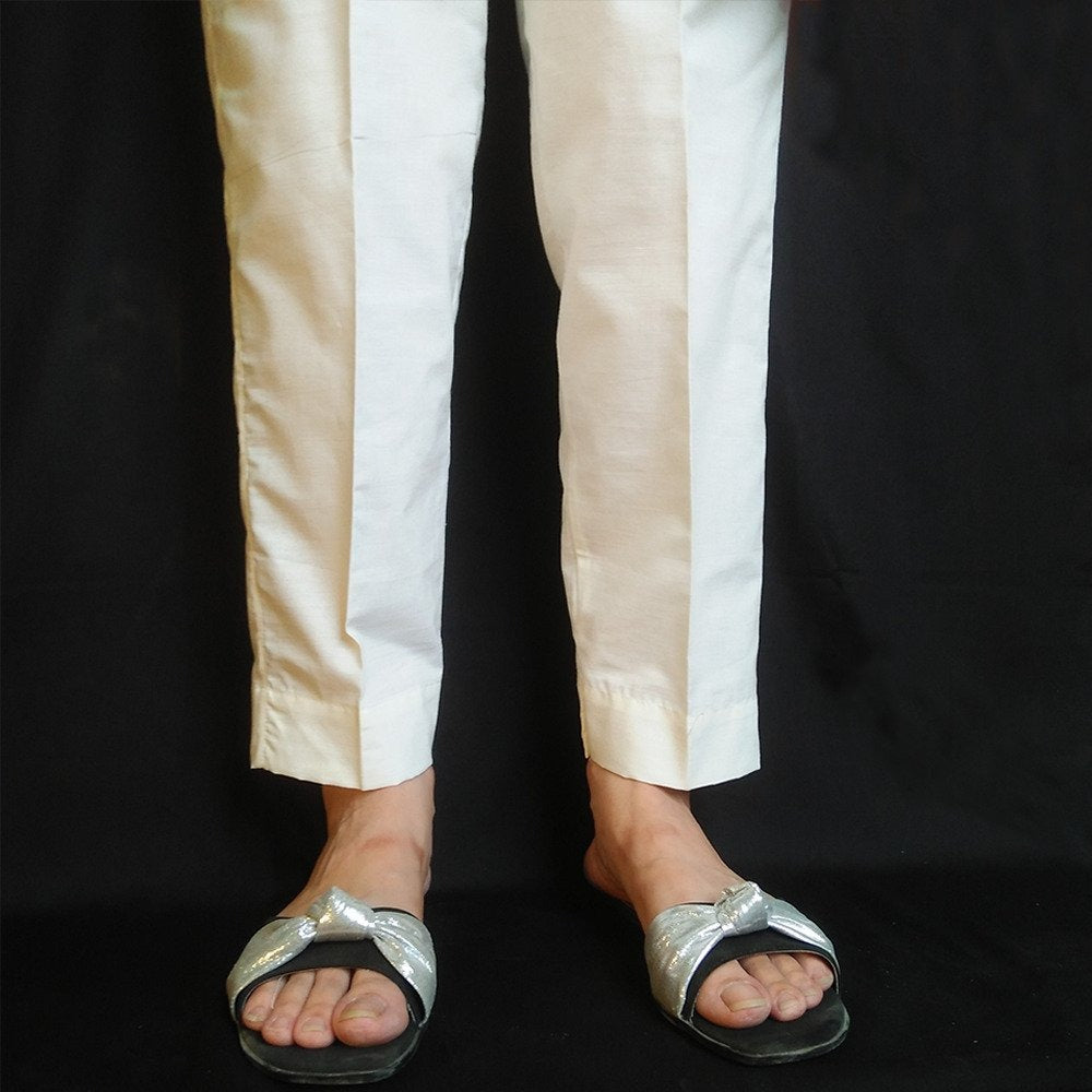 Premium Unstitched Cotton Plain Trouser Fabric CT-GD-90 Turquoise