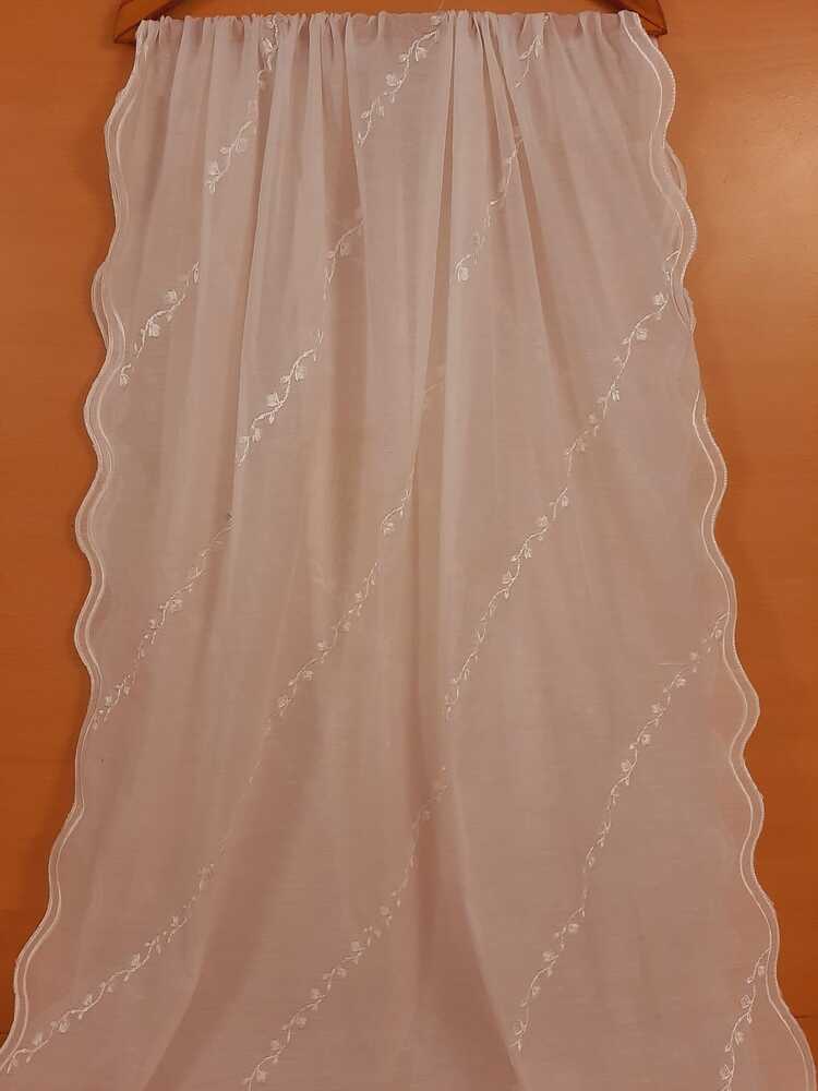 Voile Lawn Dupatta - White - ZD200