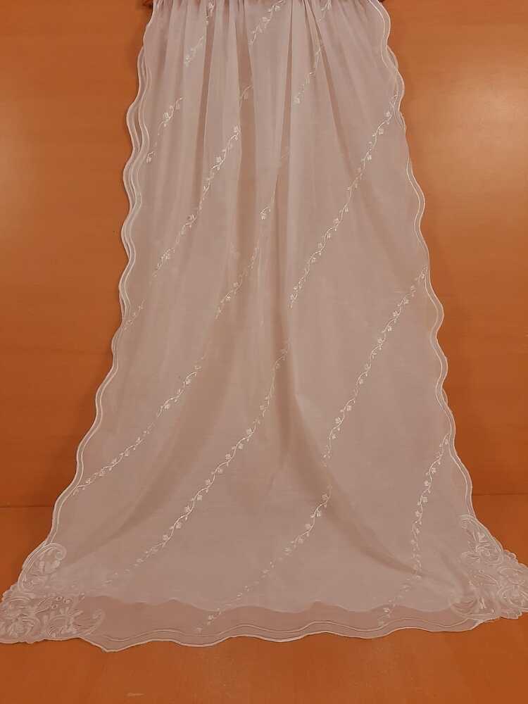 Voile Lawn Dupatta - White - ZD200