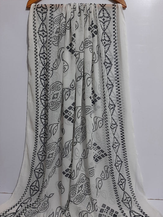 Chunri Printed Chiffon Dupatta  - ZD430
