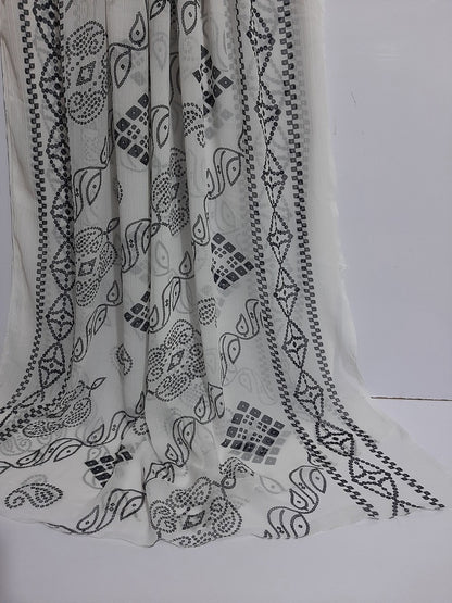 Chunri Printed Chiffon Dupatta  - ZD430
