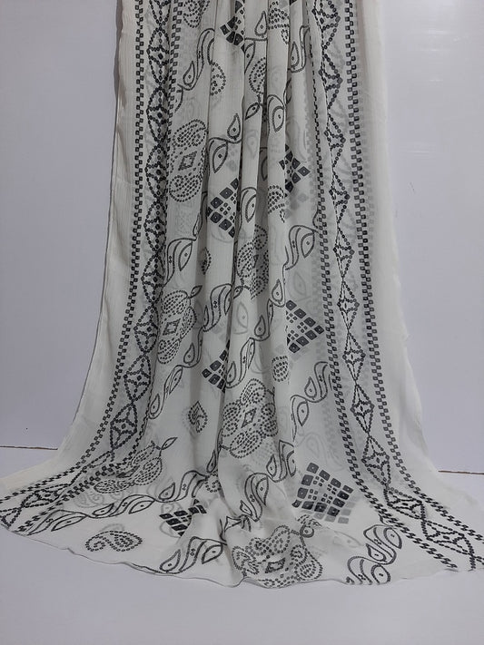 Chunri Printed Chiffon Dupatta  - ZD430