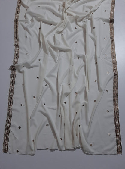 Embroided Swiss Lawn Chaddar Summer Shawl -  SH26