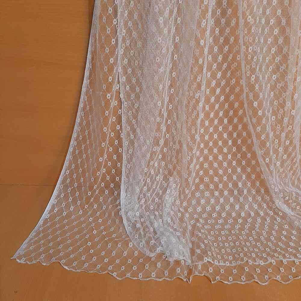 White Net Dupatta - ZD105