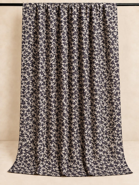 Printed Summer Shawl / Chaddar - White - SH05