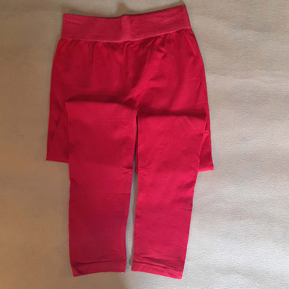 strechable legging tights red for gym